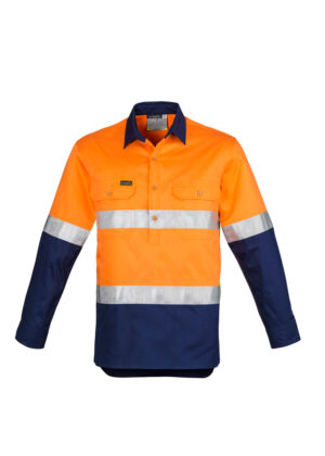 Hi Vis Closed Front L/S Shirt - Image 2