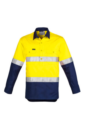 Hi Vis Closed Front L/S Shirt - Image 4
