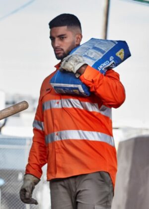 Mens Hi Vis Hoop Taped Shirt