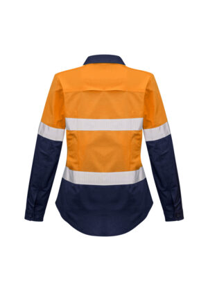 Rugged Cooling Womens Taped Hi Vis Spliced Shirt - Image 3