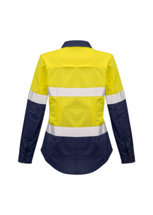 Rugged Cooling Womens Taped Hi Vis Spliced Shirt - Image 5