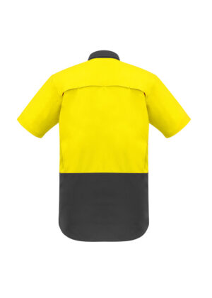 Mens Rugged Cooling Hi Vis Spliced S/S Shirt - Image 7
