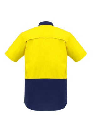 Mens Rugged Cooling Hi Vis Spliced S/S Shirt - Image 9