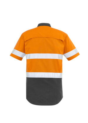 Mens Rugged Cooling Taped Hi Vis Spliced S/S Shirt - Image 3