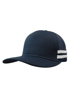 Twin Stripe Deep-Fit Trucker Cap - Image 8