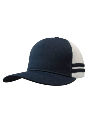 Twin Stripe Deep-Fit Trucker Cap - Image 7