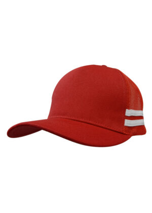 Twin Stripe Deep-Fit Trucker Cap - Image 6